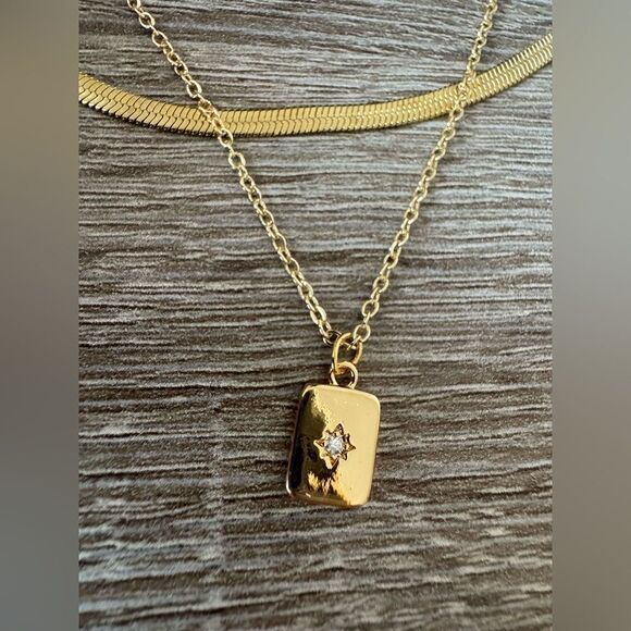 Elegant Gold Necklace Set N853 - Picture 3 of 4